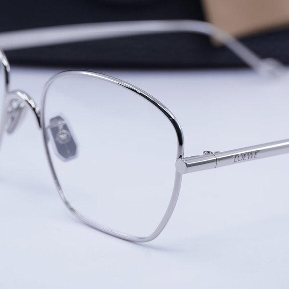 Loewe LW50073U 016 Geometric Eyeglasses 55mm – Silver - Picture 4 of 11